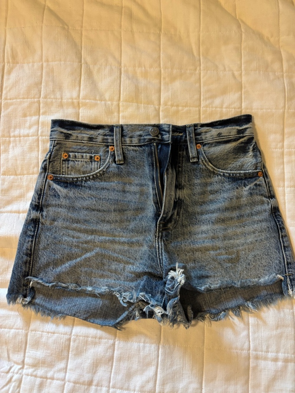 pistola Distressed Denim Cutoff Shorts